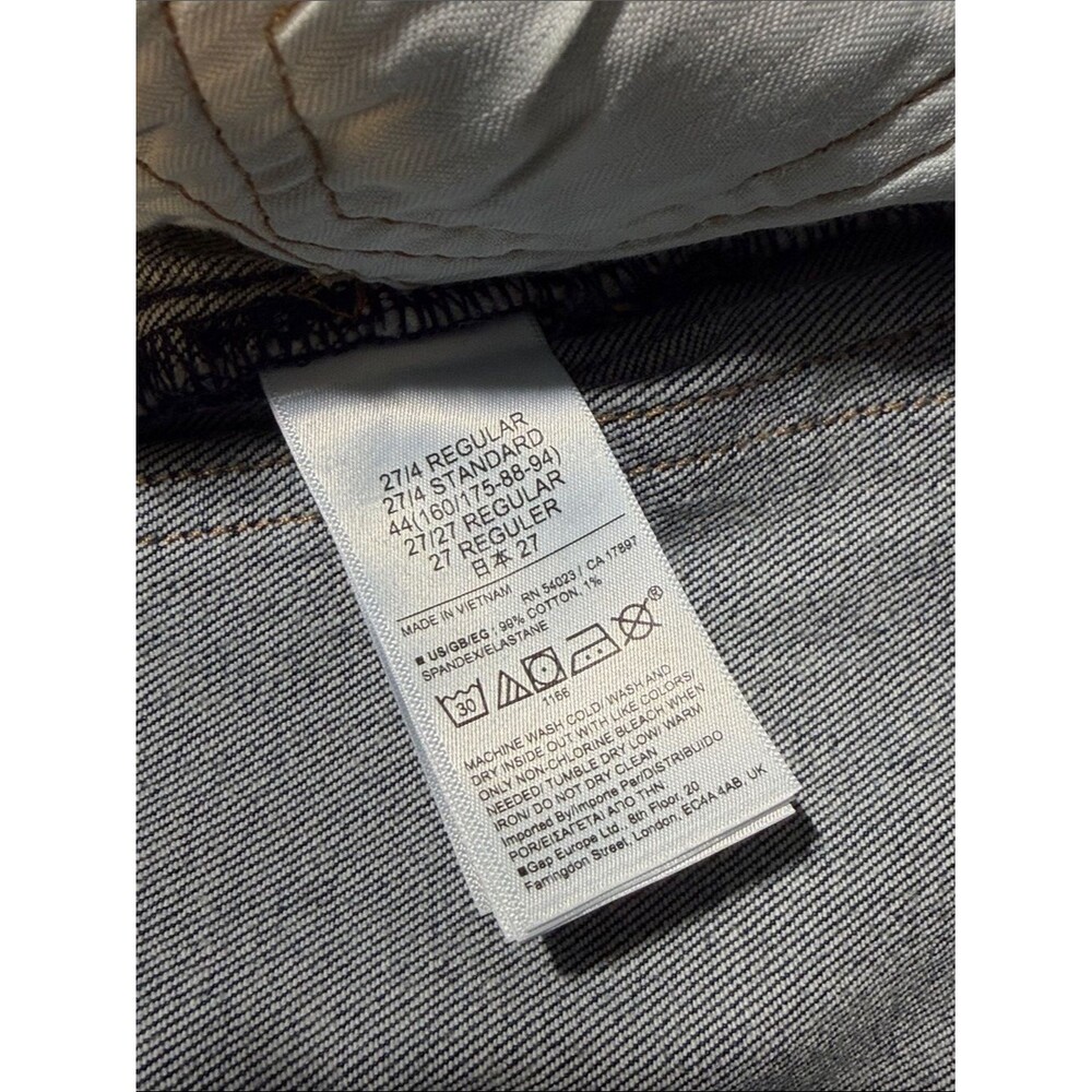 NWT GAP Women’s Dark Indigo Blue Cheeky Straight High Rise in Size 27 | 4 - Picture 7 of 7